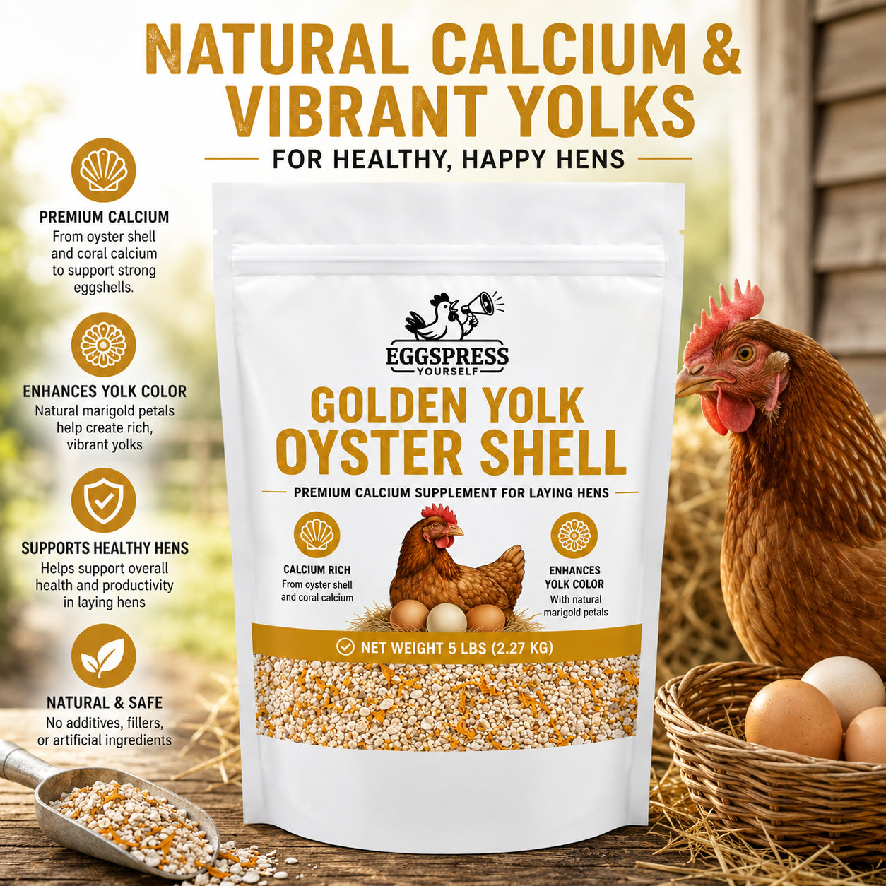 Golden Yolk Oyster Shell™