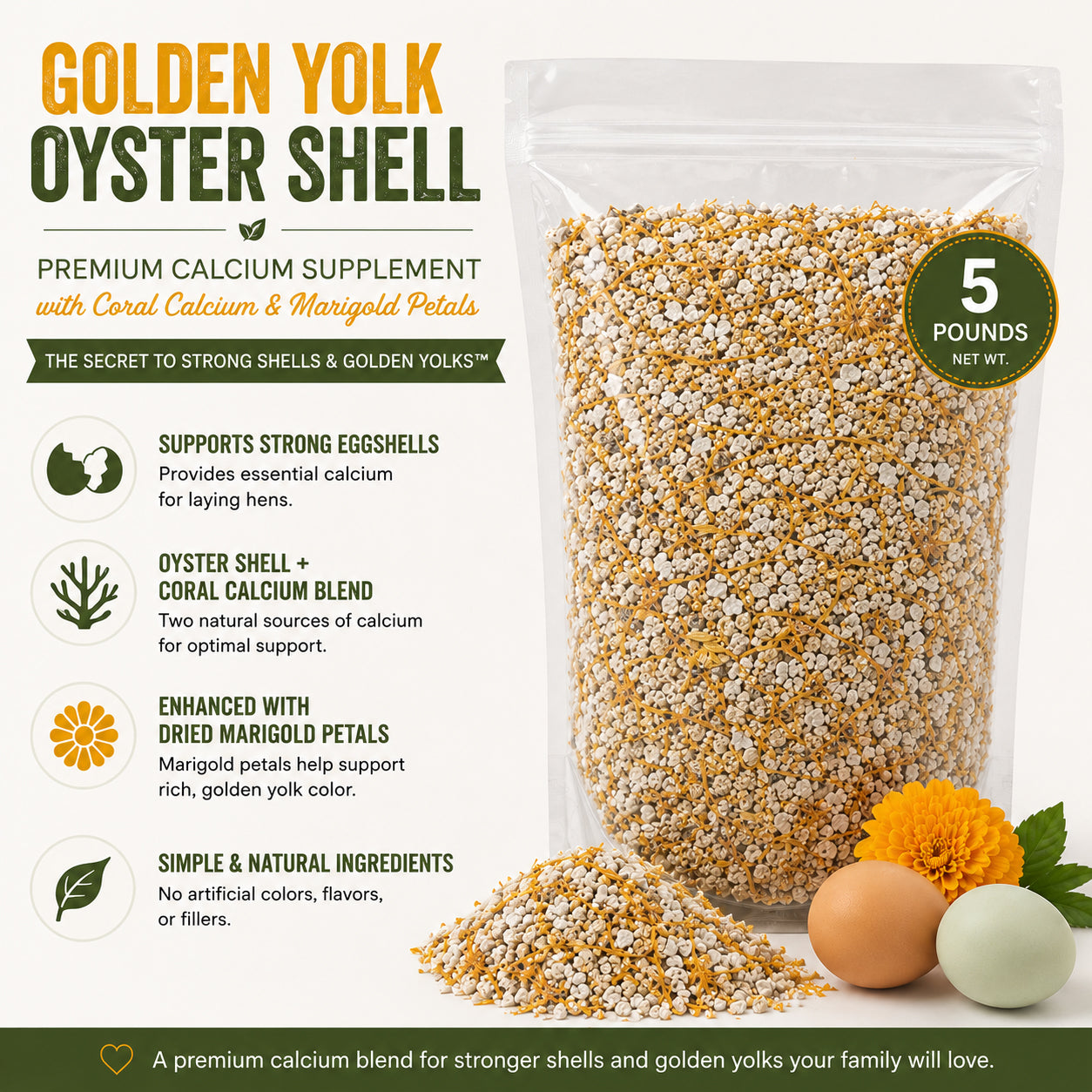 Golden Yolk Oyster Shell™