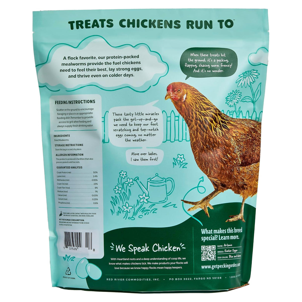 Dried Mealworms - 10oz