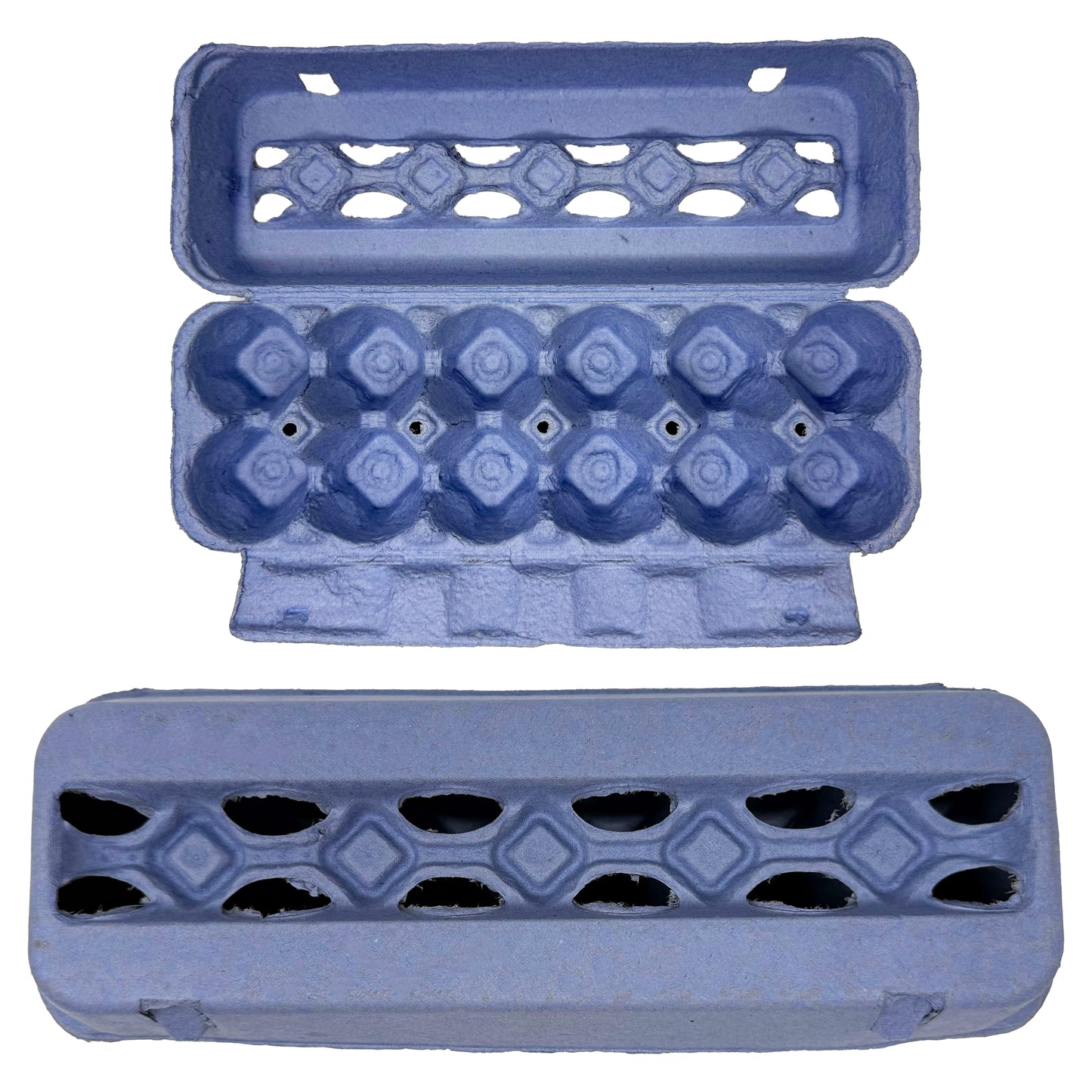 Vent-Top Paper Egg Cartons – Blue