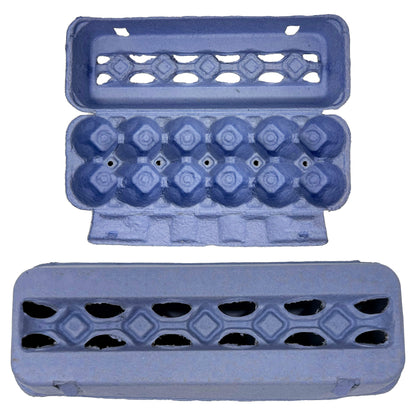 Vent-Top Paper Egg Cartons – Blue
