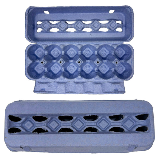 Vent-Top Paper Egg Cartons – Blue