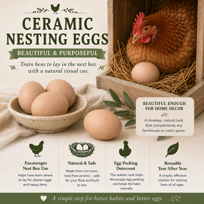 Ceramic Training Eggs (Brown)