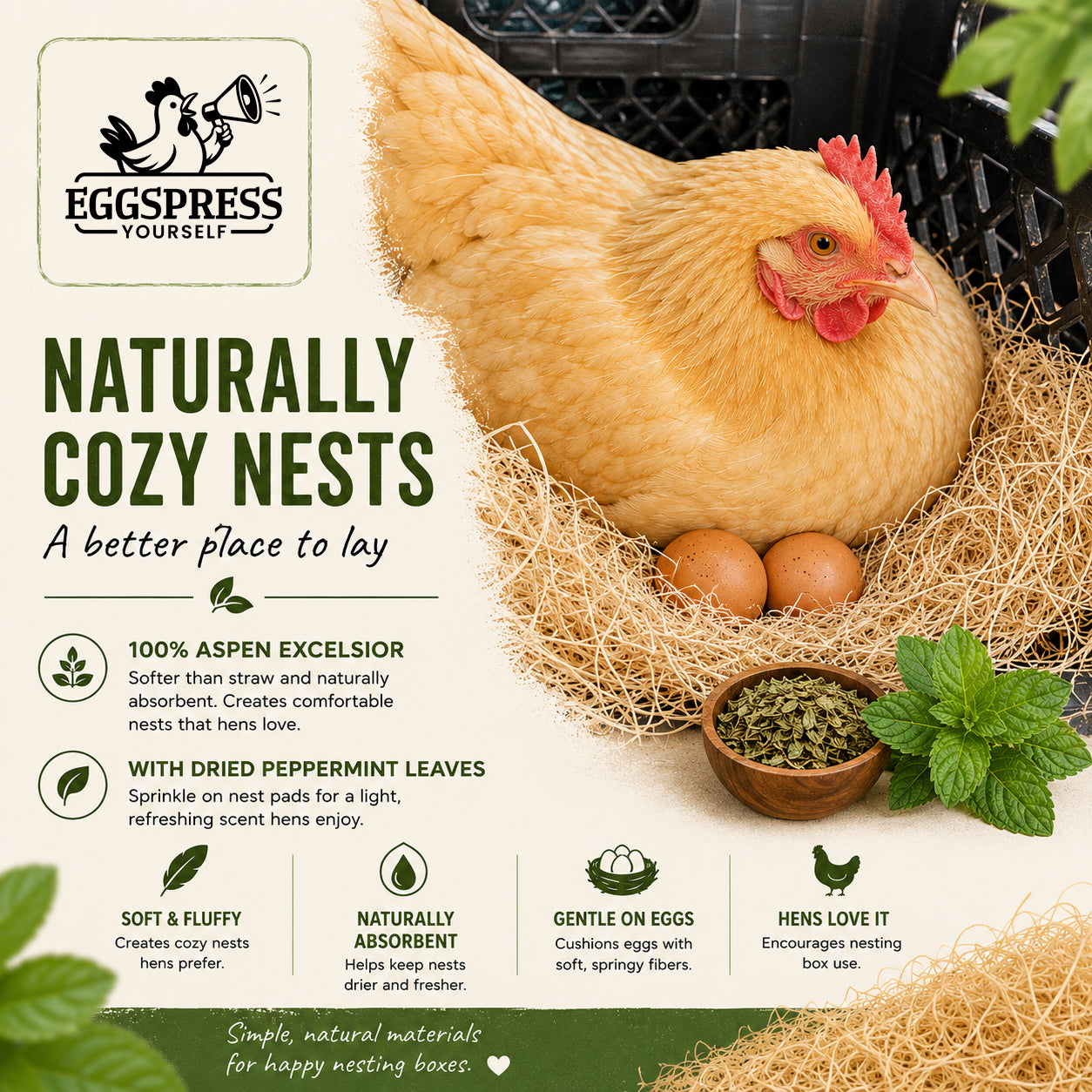Aspen Nesting Pads with Peppermint