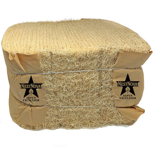 NestNova™ Aspen Excelsior Nesting Pads — 40 Pack