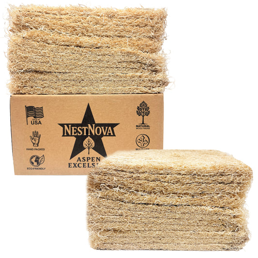 NestNova™ Aspen Excelsior Nesting Pads — 10 Pack