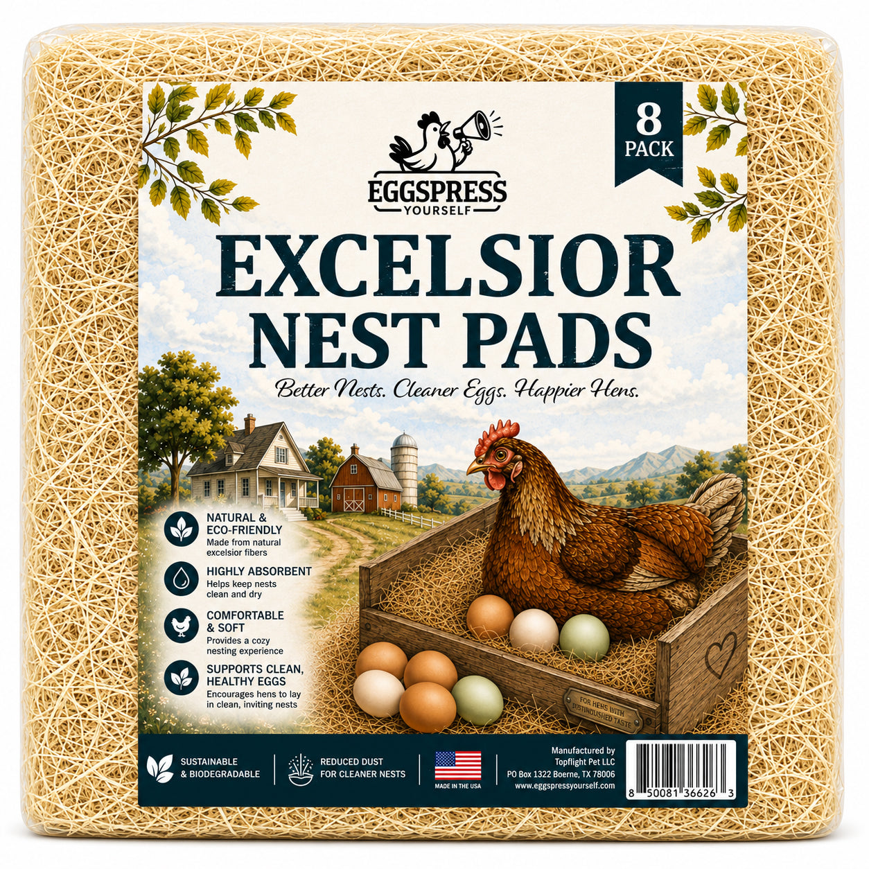 Aspen Nesting Pads – 8 Pack