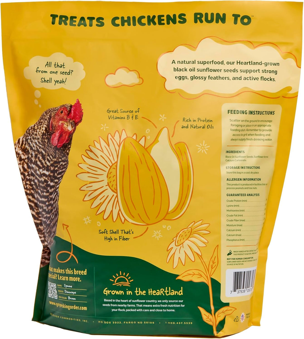 Pecking Order Sunflower Seeds – 8 lb