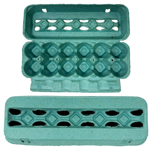 Vent-Top Paper Egg Cartons – Teal