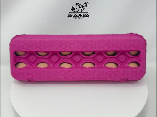 Vent-Top Paper Egg Cartons – Pink